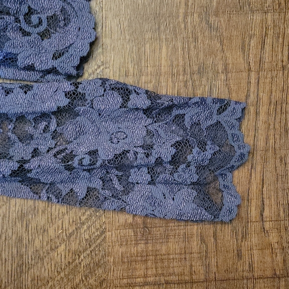 Vintage Anthropologie Purple Lacy Top - Picture 3 of 4